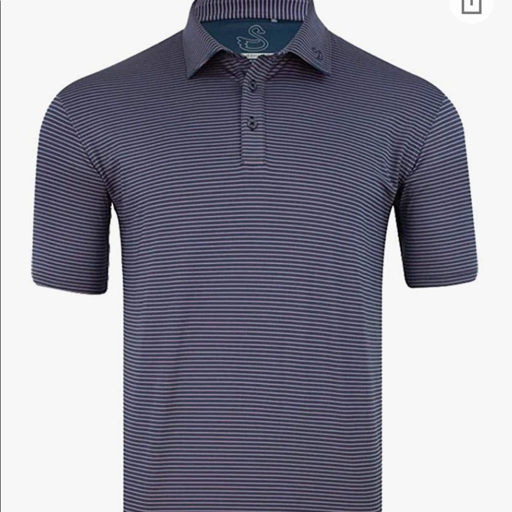 Swannies Blake Mens Golf Polo With “The Rookery “ Embroidered on Sleeve